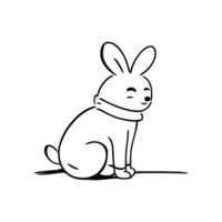 Cute rabbit. Generative AI png