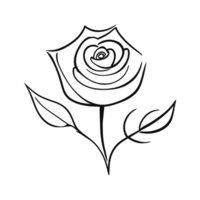 Rose flower. aesthetic png