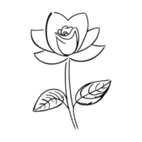 Rosa flor. generativo ai png