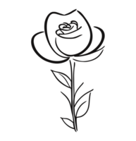 Rosa flor. generativo ai png