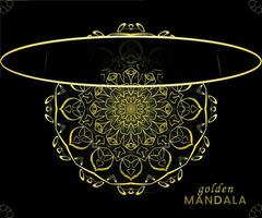 mandala modelo para textil a impresión Listo vector