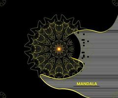 mandala modelo para textil a impresión Listo vector