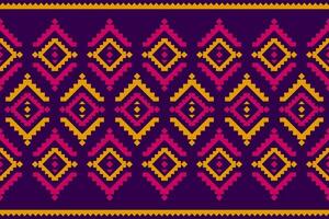 Beautiful ethnic pattern art. Geometric ethnic seamless pattern in tribal, folk embroidery, and Mexican style. vector