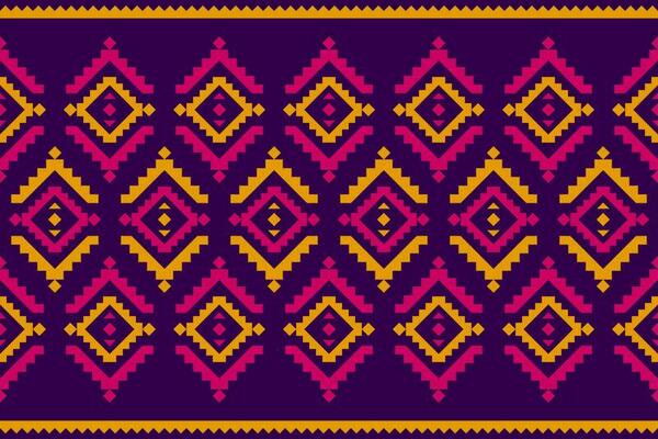 Beautiful ethnic pattern art. Geometric ethnic seamless pattern in tribal, folk embroidery, and Mexican style.