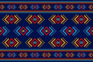 Carpet tribal pattern art. Geometric ethnic seamless pattern traditional. American, Mexican style. vector