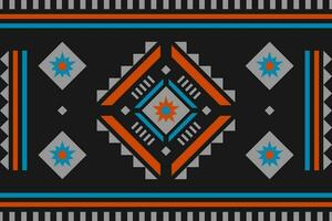 Carpet tribal pattern art. Geometric ethnic seamless pattern traditional. American, Mexican style. vector