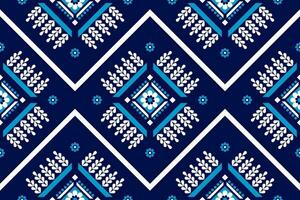 Geometric ethnic flower seamless pattern traditional. Fabric Mexican style. Aztec tribal ornament print. vector