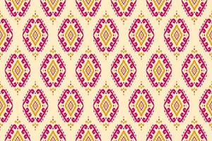Abstract ethnic ikat background. Ethnic seamless pattern in tribal. Fabric Indian style. vector
