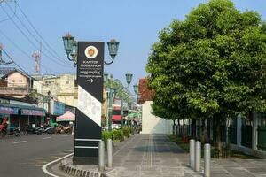 Yogyakarta, Indonesia - March 20, 2023 - Signboard of direction Governor office of Yogyakarta photo