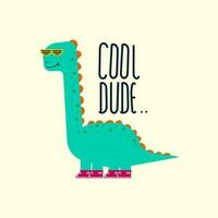 cute dinosaur vector for tee print and background wallpaper