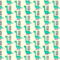 cute dinosaur vector pattern for tee print and background wallpaper