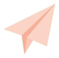 paper plane design over white vector