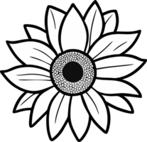 Sunflower icon. Generative AI png