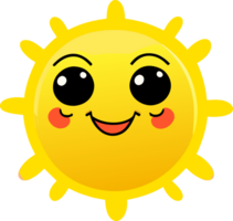 Soleil icône. génératif ai png