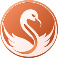 cygne icône. génératif ai png