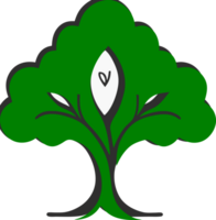 Baum Symbol. generativ ai png