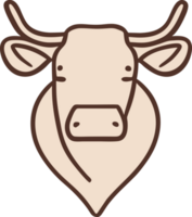 Cow icon. Generative AI png