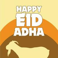 Happy eid adha post template vector