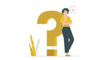 women with Question illustration vector