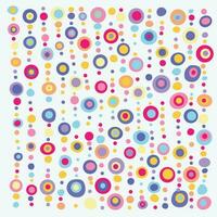 Colored Circles Wallpaper Background Vector