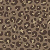 Leopard seamless pattern. Vector african background. Wild animal wallpaper.