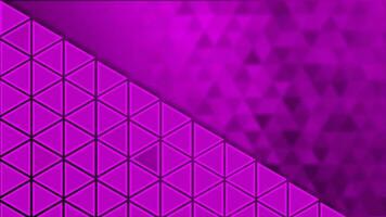 Pink color flickering Triangular shapes pattern background video