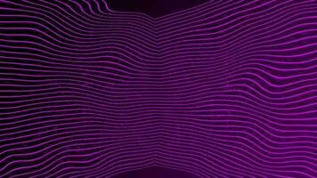pink color wavy lines with wavy particles background video