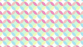 Colorful Illusion creating circular pattern digital background video