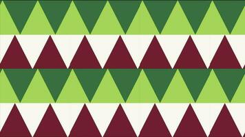 brown and dark green color triangular shapes illusion creating background video