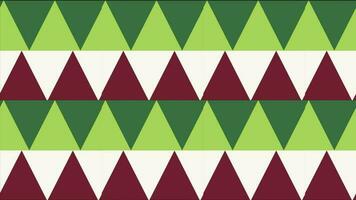 brown and dark green color triangular shapes illusion creating background video