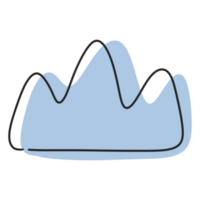 Continue Simple Line Mountain and Organic Shape png