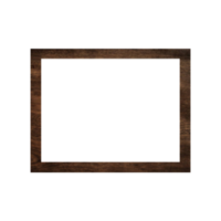 Decorative vintage frames and borders, brown wooden frame on transparent background png