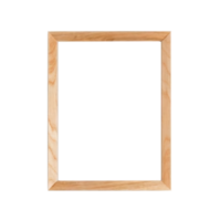 Decorative vintage frames and borders, brown wooden frame on transparent background png