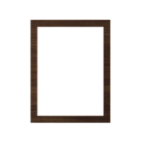 Decorative vintage frames and borders, brown wooden frame on transparent background png