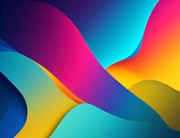 colourfull abstract liquid background illustration. photo