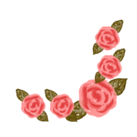 oro flor marco png