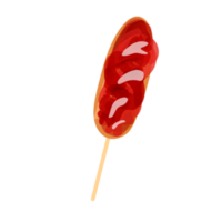 Corndog food illustration png