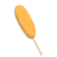 Corndog street food illustration png