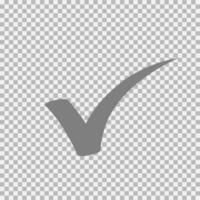 Checkmark icon, vector