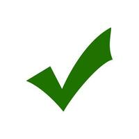 checkmark or confirm  icon button vector