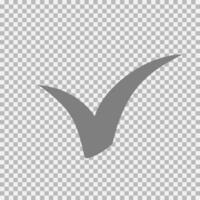 Checkmark icon, vector