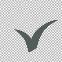 Checkmark icon, vector