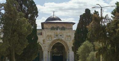 al-aqsa mezquita, Jerusalén antiguo ciudad, Palestina foto