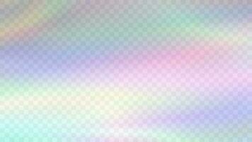 Modern blurred gradient background in trendy retro 90s, 00s style. Y2K aesthetic. Rainbow light prism effect. Hologram reflection. Poster template for social media posts, digital marketing vector