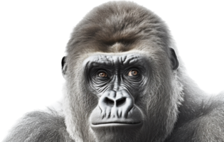 gorilla PNG met ai gegenereerd.