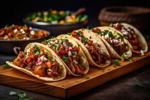 Mexican tacos. Illustration photo