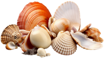 Seashell png with AI generated.