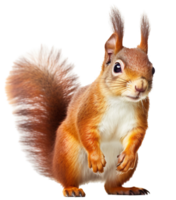 Squirrel png with AI generated.