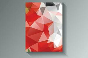 Low Poly Background Poster Design vector
