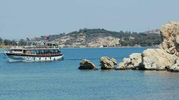 Touristic Travelling Boat in Sea Water video